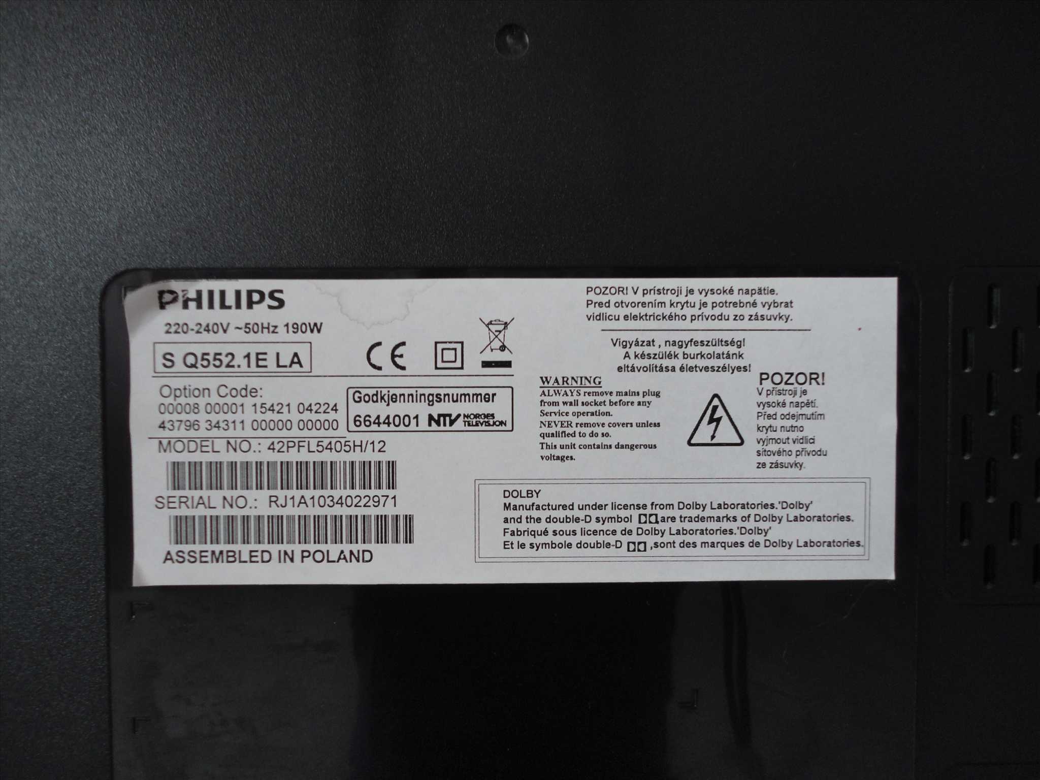 Philips 42pfl5405h