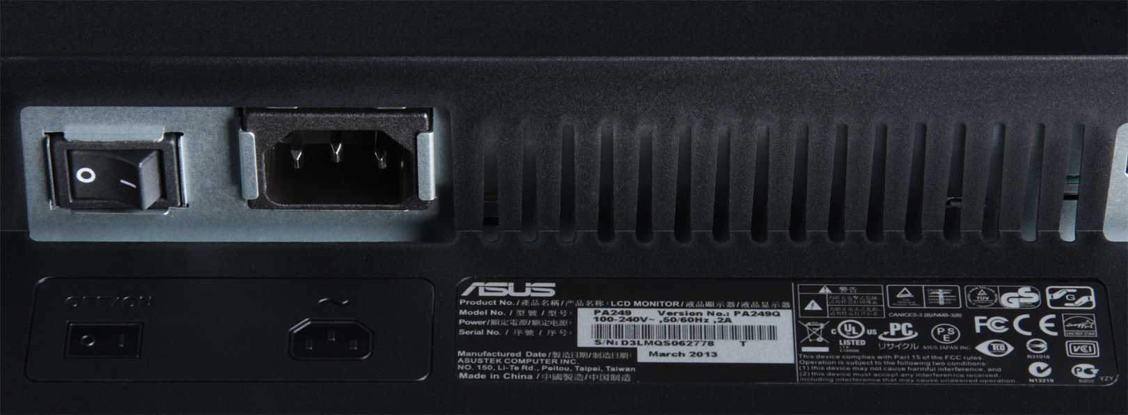 Монитор asus pa249q