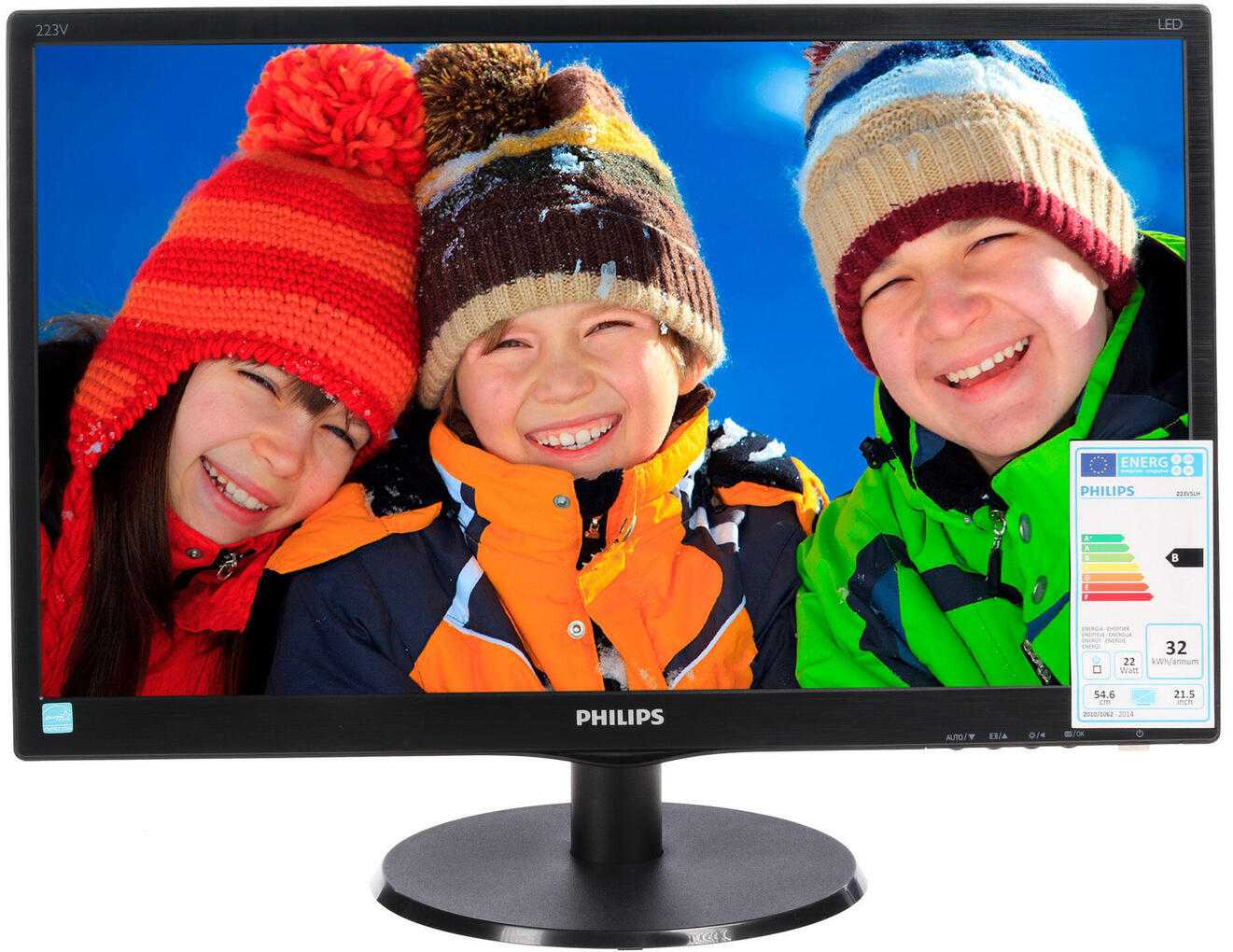 Монитор Philips 223V5LHSB - подробные характеристики обзоры видео фото Цены в интернет-магазинах где можно купить монитор Philips 223V5LHSB