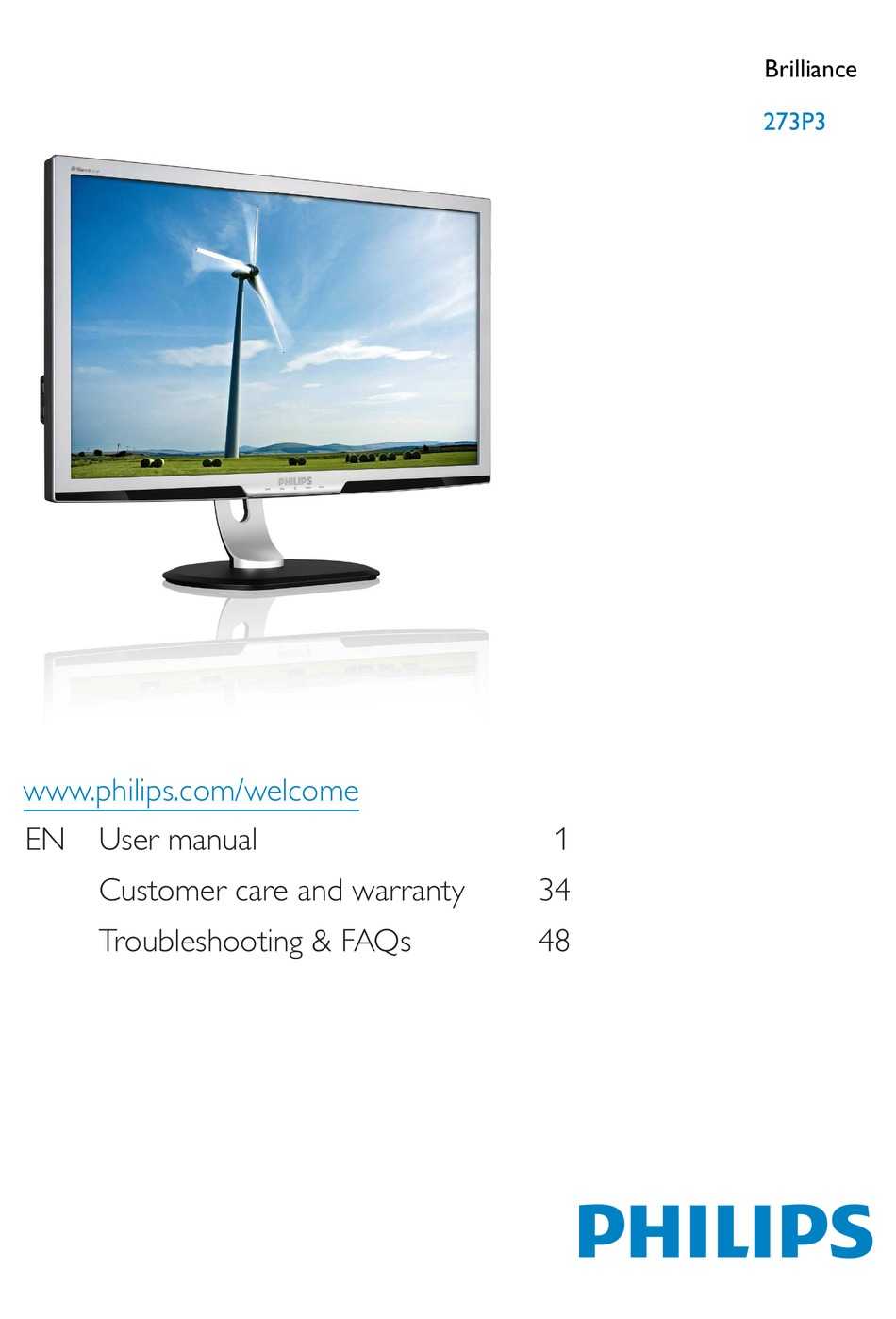 Руководство philips 273p3qpyeb led монитор