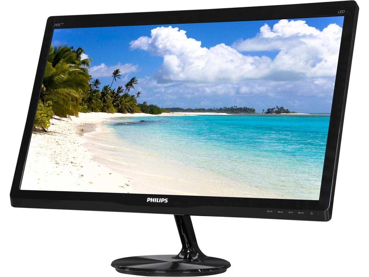 Philips lcd monitor 247e4lhsb e line 23.6" / 60 cm full hd display with smartimage lite
