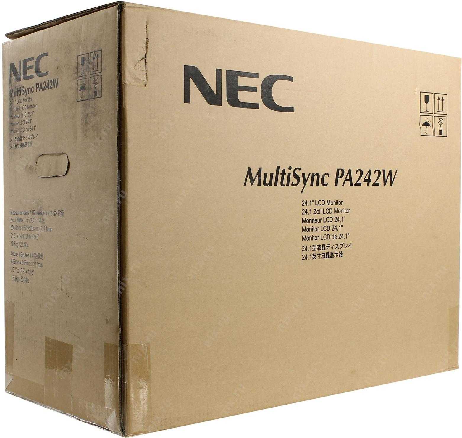 Nec multisync pa242w