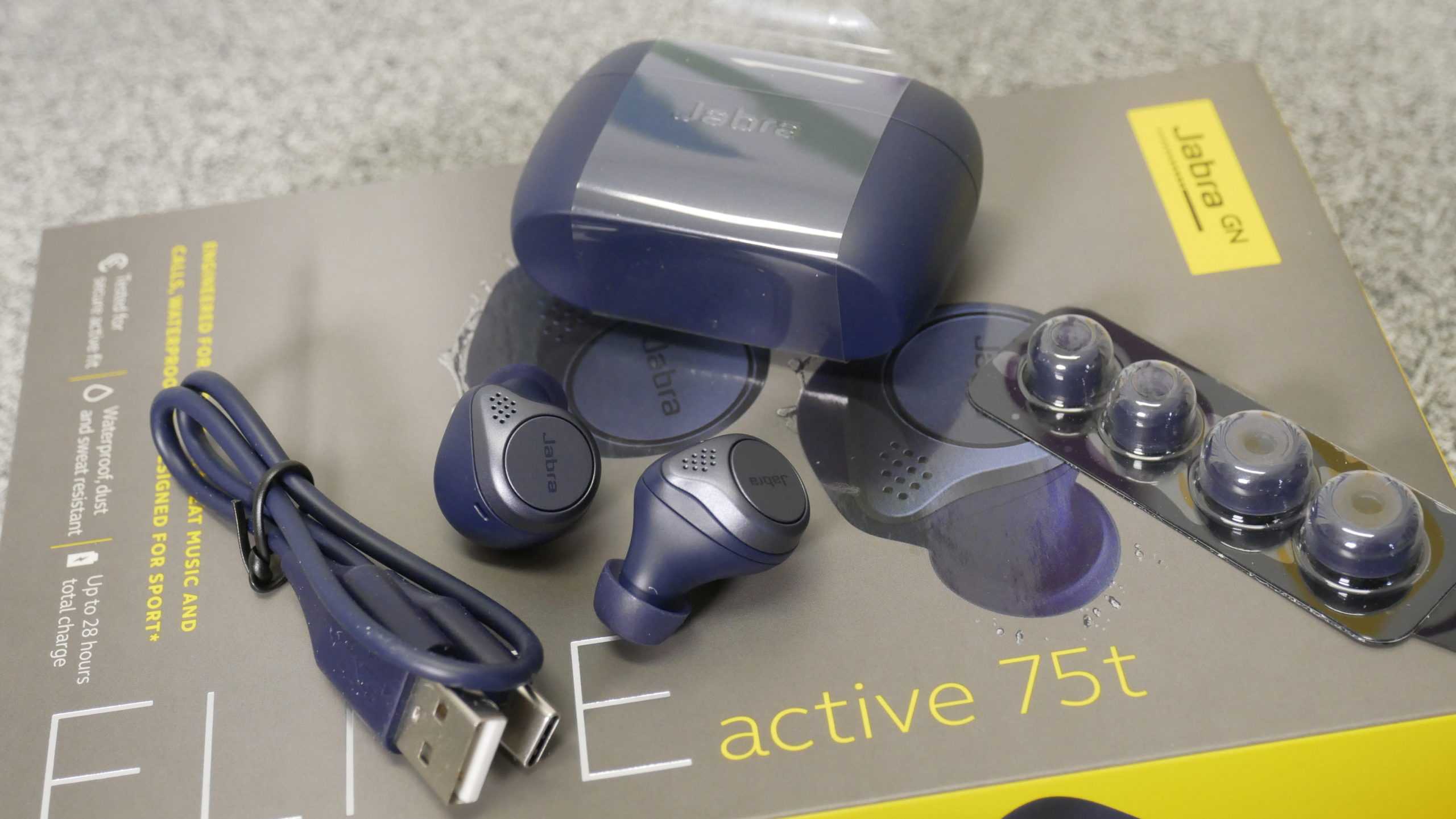 Как выполнить сопряжение jabra elite 75t или active elite 75t с любым смартфоном или пк