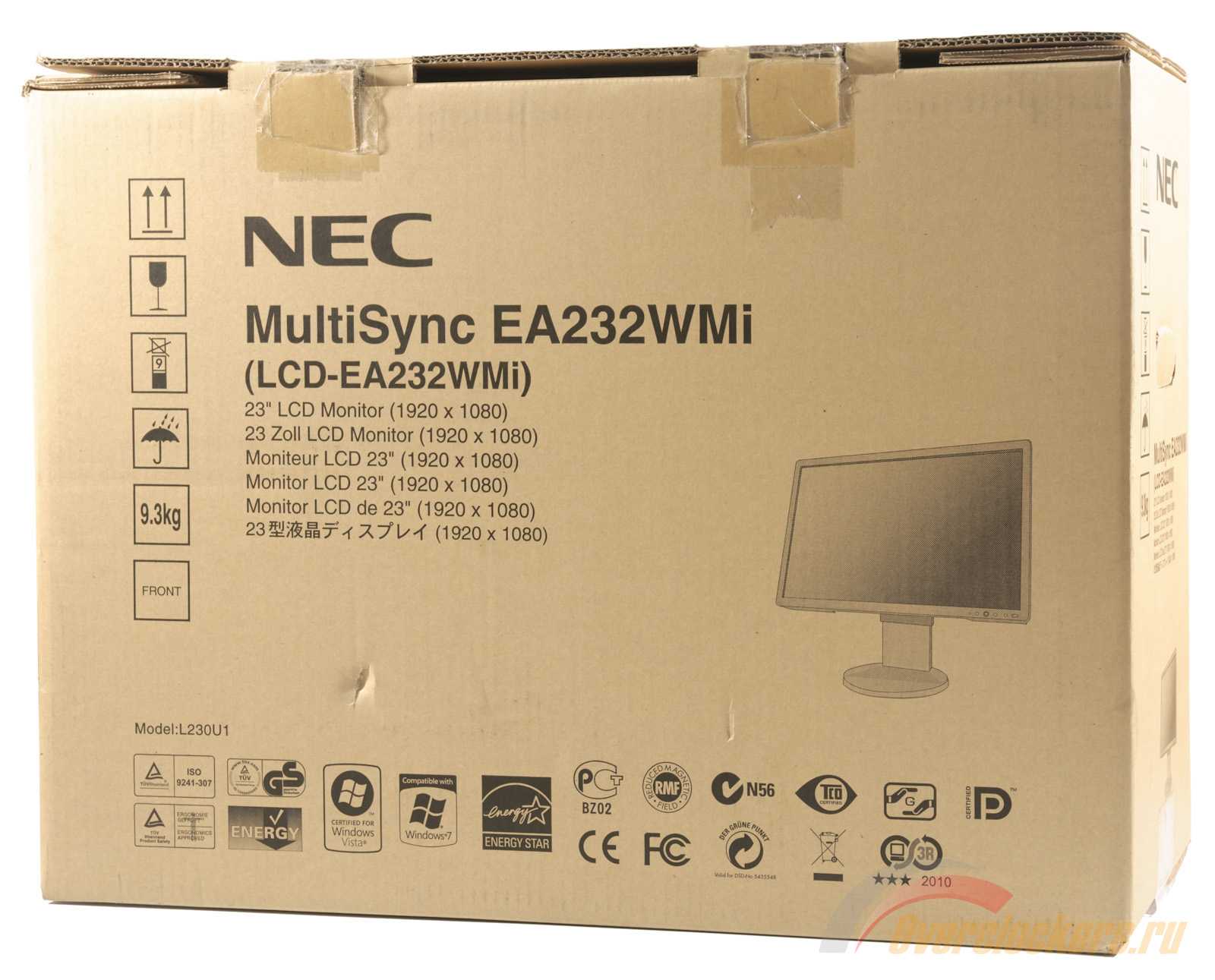 Сравнительное тестирование e-ips мониторов nec ea232wmi и pa231w