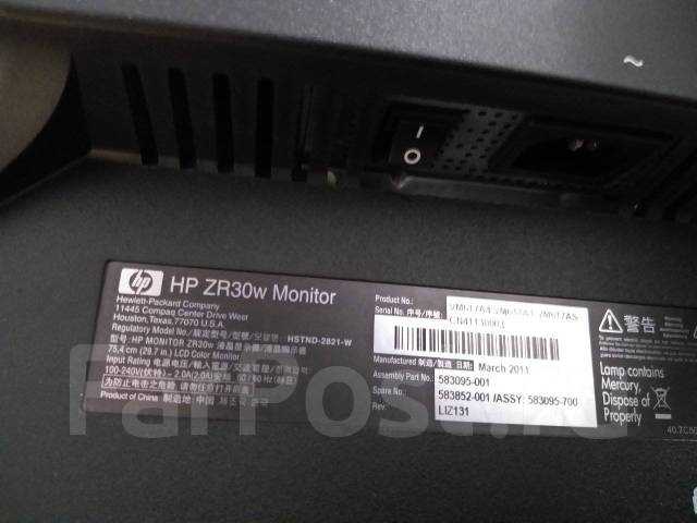 Обзор 30 дюймового монитора hp zr30w