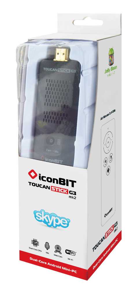 Медиацентр iconbit toucan stick g3 mk2