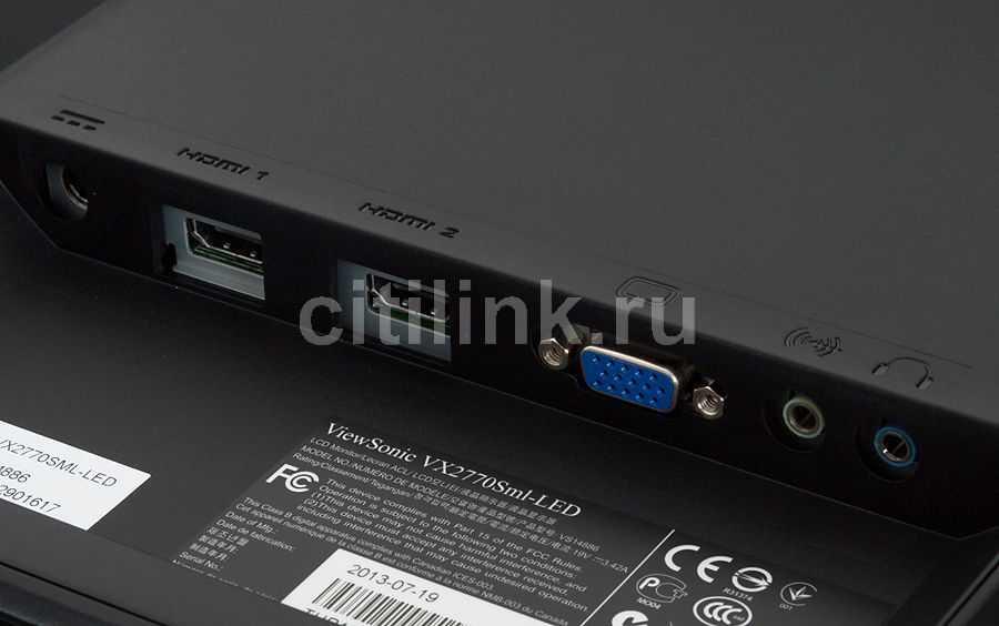 Монитор ViewSonic VX2770Sml-LED - подробные характеристики обзоры видео фото Цены в интернет-магазинах где можно купить монитор ViewSonic VX2770Sml-LED
