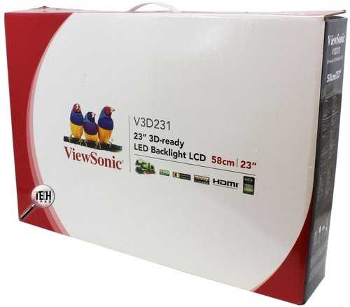Монитор viewsonic v3d231 black отзывы и инструкция — техмир