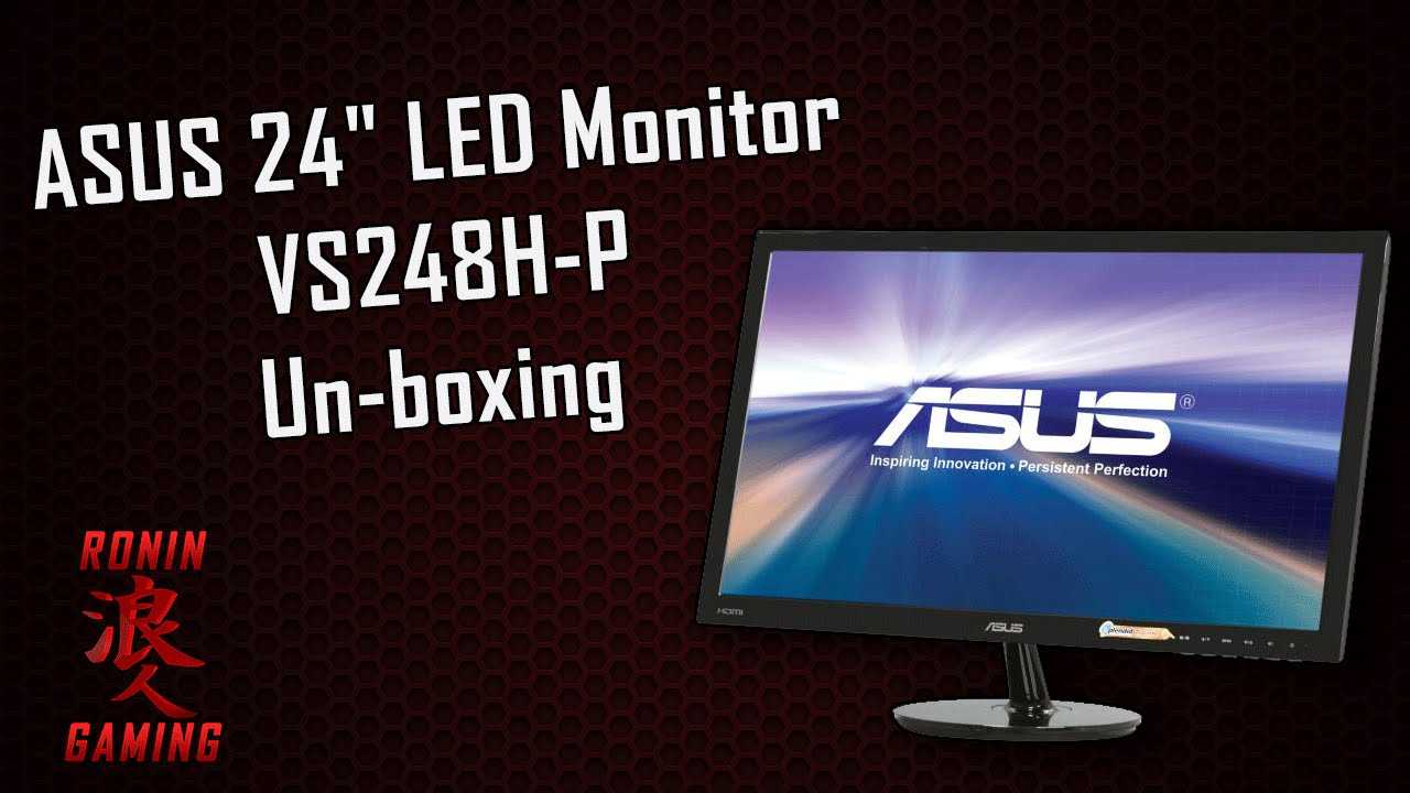 Монитор Asus VS248H - подробные характеристики обзоры видео фото Цены в интернет-магазинах где можно купить монитор Asus VS248H